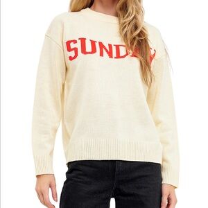 English Factory Weekday Motif Sweater